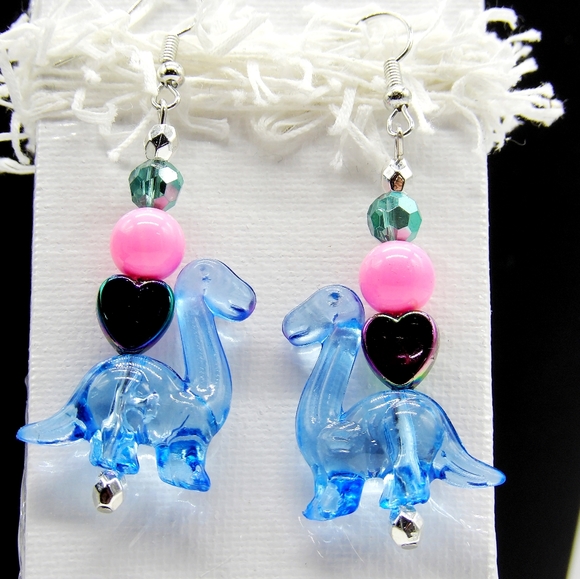 JennAKrause Collection Jewelry - Retro Style Dinosaur Earrings